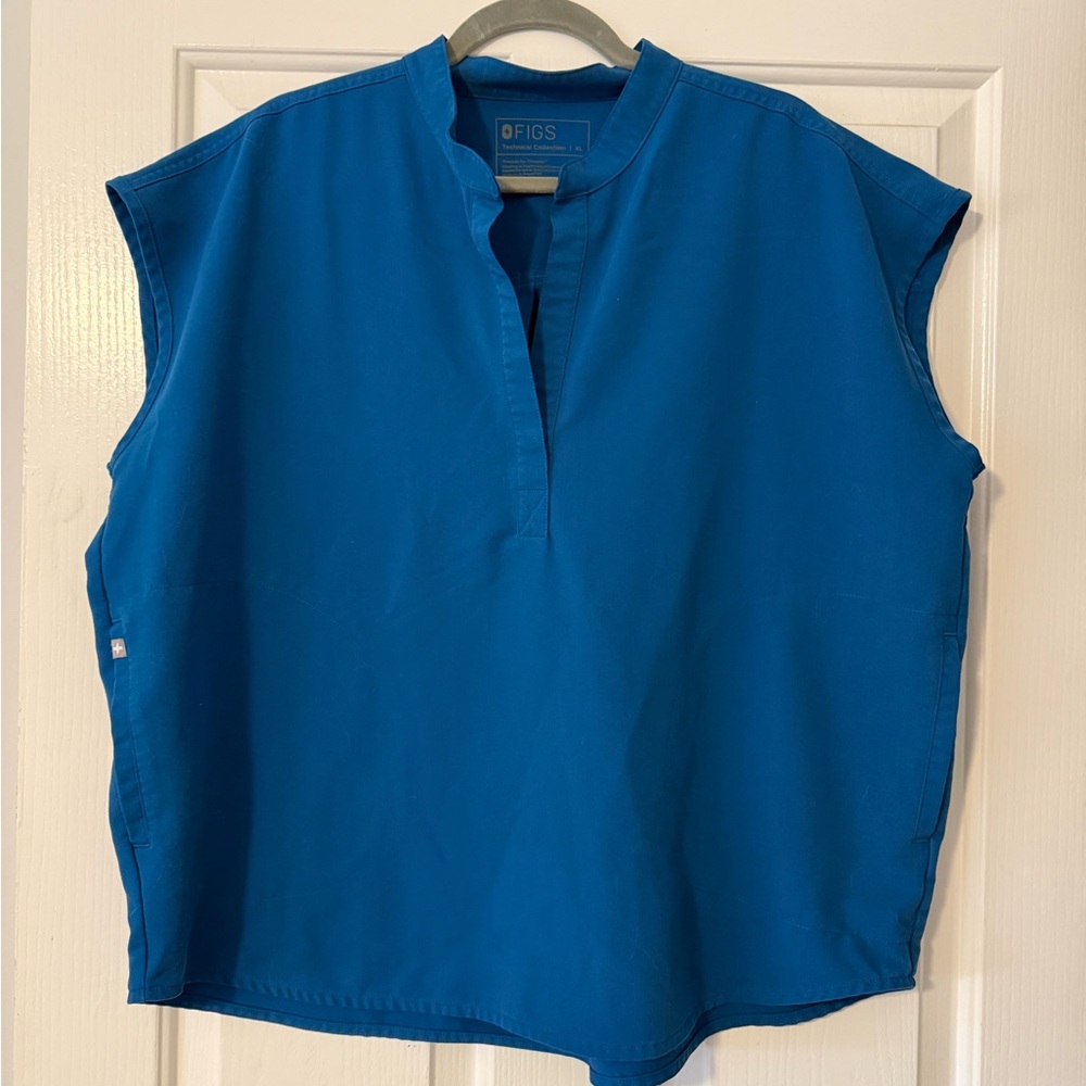 FIGS Rafaela XL - Alps Blue Scrub Top